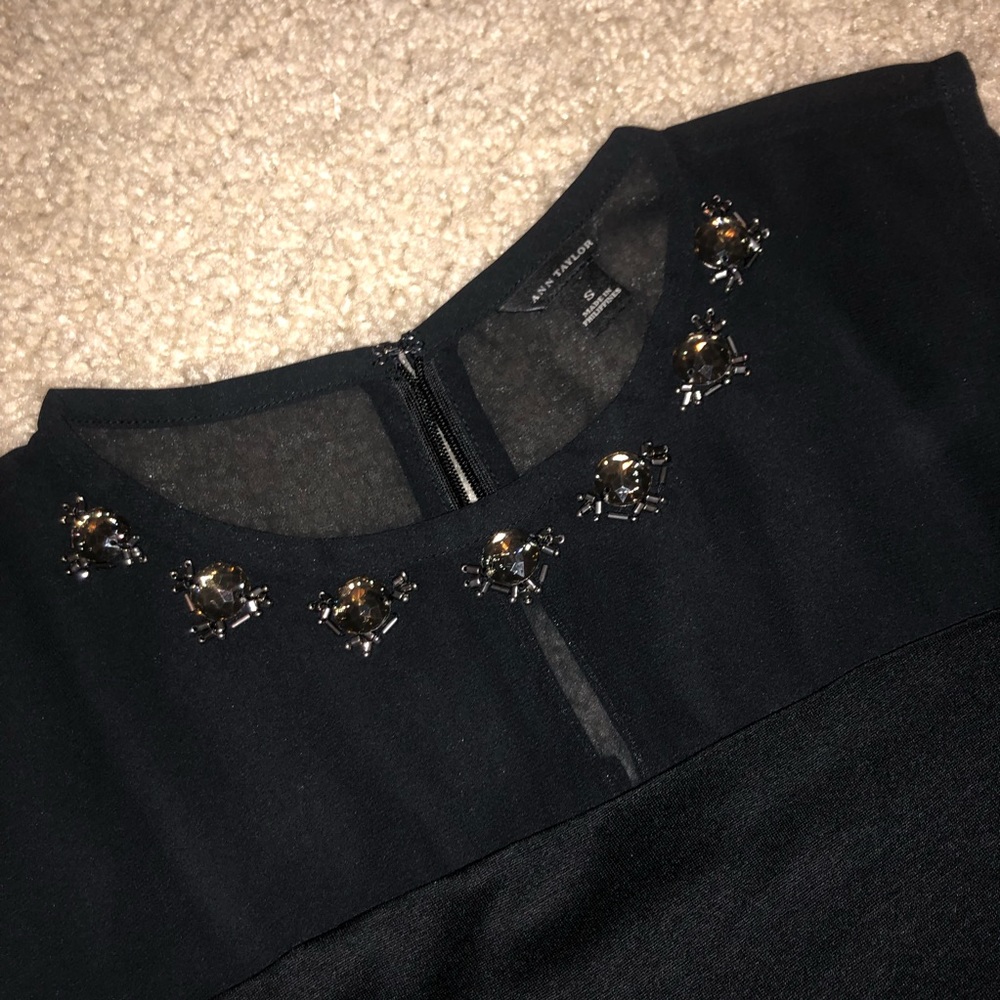 Ann Taylor Embellished Shell Top